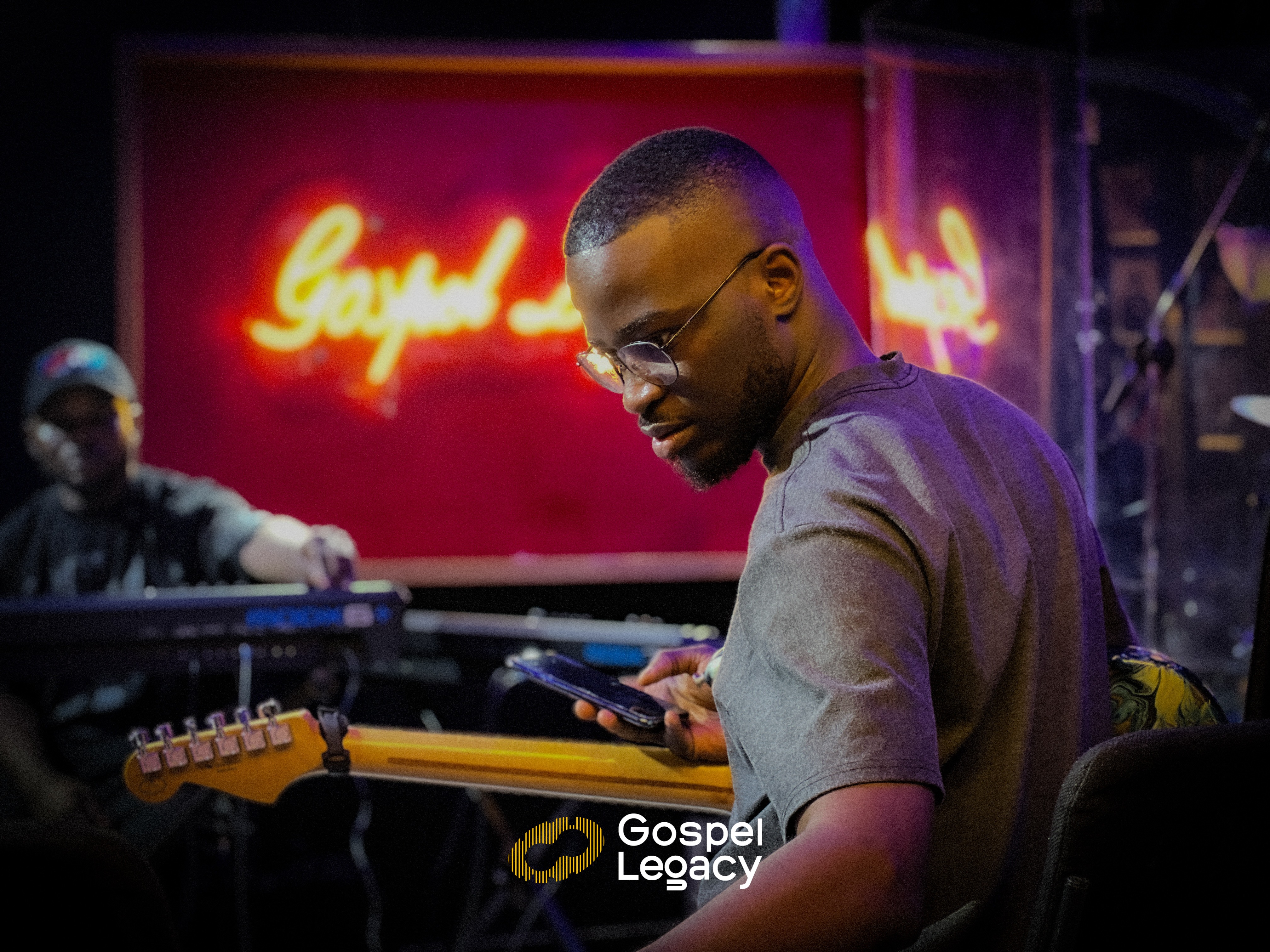 Asaph Essiene at Gospel Legacy Studio